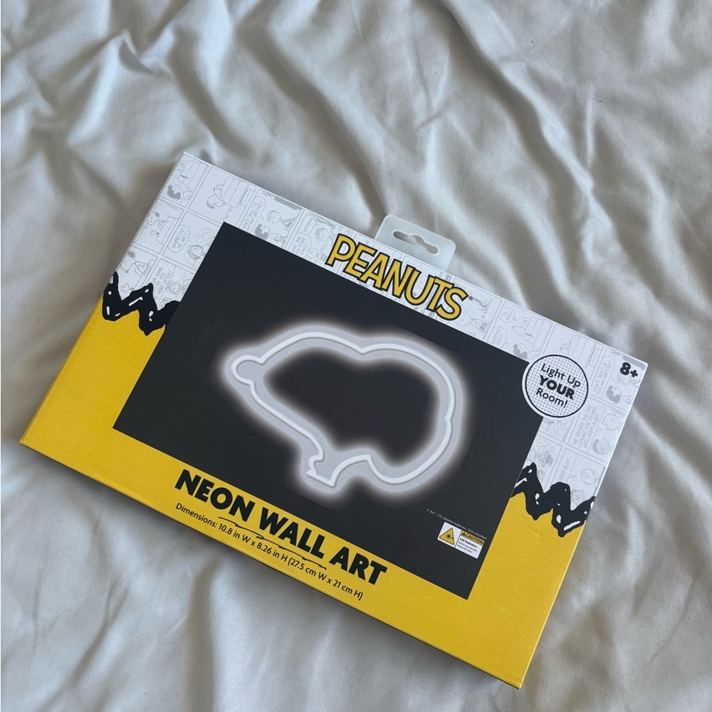 Peanuts Neon Wall Art Snoopy Outline